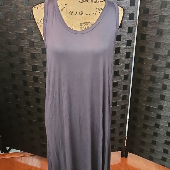 NWT Nic & Lulu Taupe Gray Maxi Dress Size XL - Picture 4 of 10